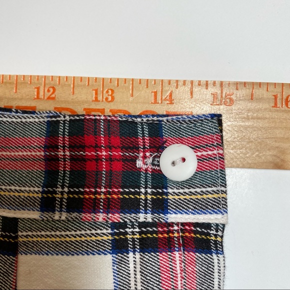 Vintage 1970s Kyoto stirrup pants, NWT red/white plaid cotton/lycra Womens 13-14 - Picture 5 of 7